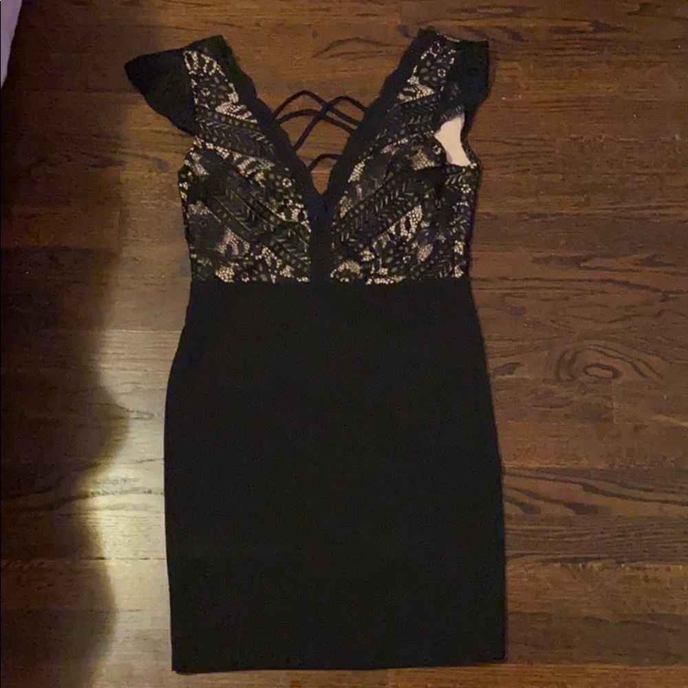 Lulu’s black cocktail dress